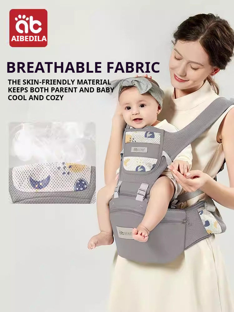Ergonomic Baby Carrier - AIBEDILA ベビースリングキャリア 人間工学に基づいたベビーバックパックキャリア 0-36M 新生児ベビーヒップシートキャリア ベビーキャリア