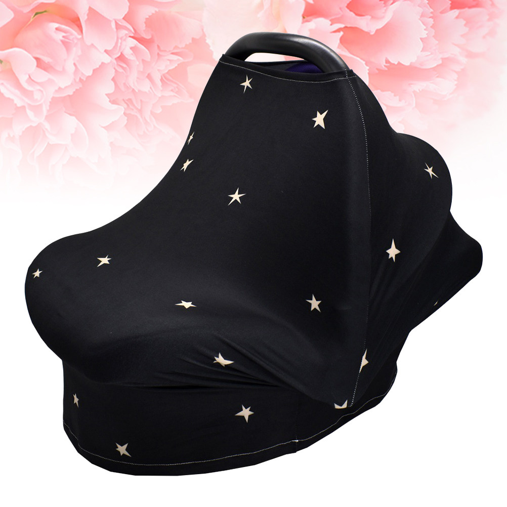 Infant Car Seat Cover - ベビーカーシートカバー 星空柄 授乳用スカーフ 通気性のある幼児用ベビーカーカバー 軽量 多目的