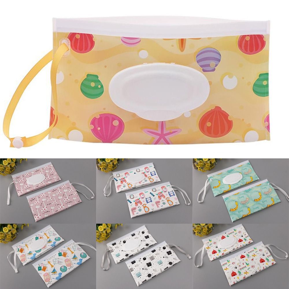 Baby Products Carry Bag - スナップストラップ ベビー用品キャリングケース ベビーカーアクセサリー フリップカバー ティッシュボックス ウェットティッシュバッグ