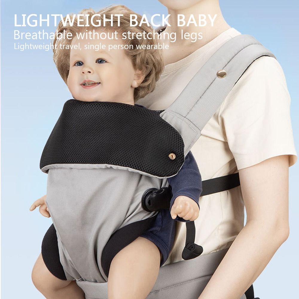 Ergonomic Baby Carrier - プレミアム人間工学に基づいたベビーキャリア 通気性 軽量 ベビーウェアリング 調節可能な腰椎サポート 新生児キャリア