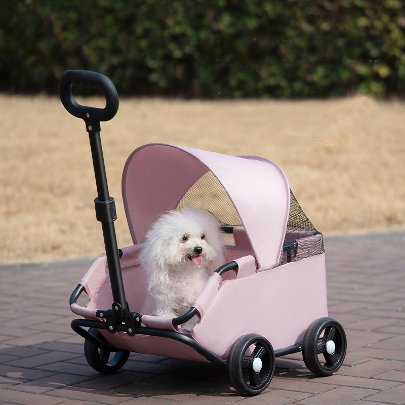 Baby Products Carry Bag - 小型ペットベビーカー 犬猫用 ベビーカー アウトドアアクティビティ 軽量で折りたたみ可能な旅行用キャリーバッグ ペット用品