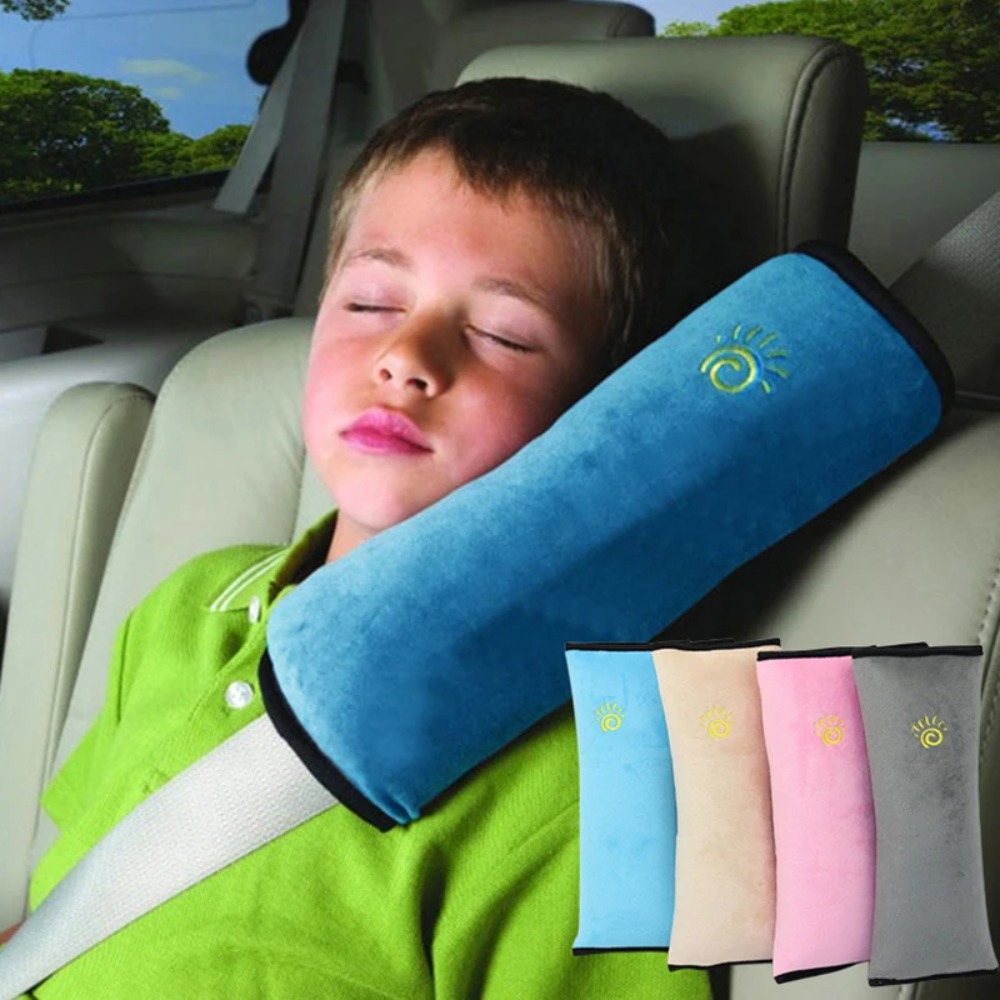Infant Car Seat Cover - カーシート枕ネックキッズトラベル枕シートベルト枕幼児幼児安全サポートショルダーフラットパッドシートベルトストラップカバー
