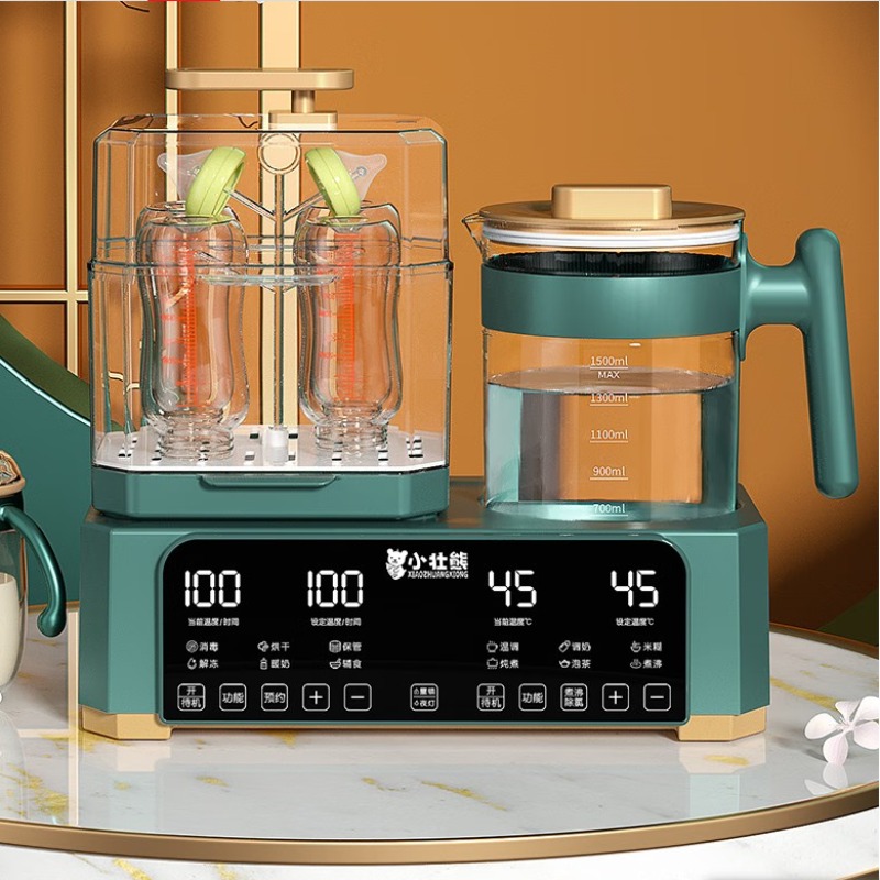 Baby Bottle Sterilizer - 多機能哺乳瓶ウォーマー、哺乳瓶滅菌器、3-in-1保温ボトル、哺乳瓶ウォーマー、乾燥機、ミルクメーカー