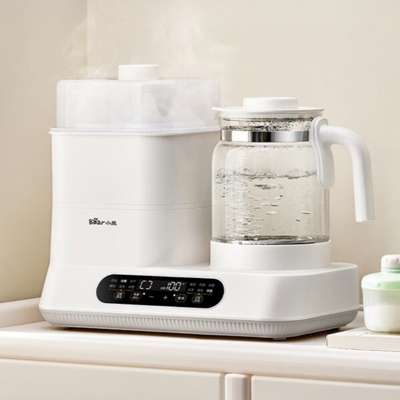 Baby Bottle Sterilizer - ベア電気ケトル、哺乳瓶ウォーマー、ミルクメーカー、滅菌器、多機能ベビーウォーターヒーター。