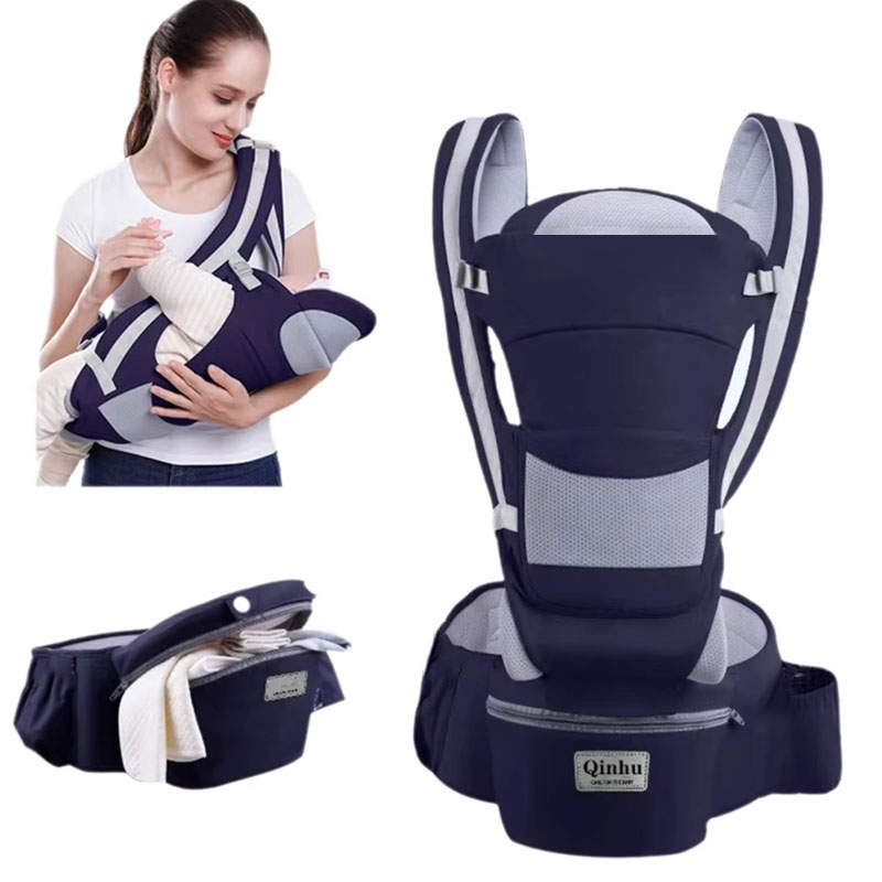 Ergonomic Baby Carrier - 新生児用エルゴノミックベビーキャリアバックパック、乳幼児用ヒップシートキャリア、前向き抱っこ紐、エルゴノミックカンガルーベビーラップスリング、旅行用